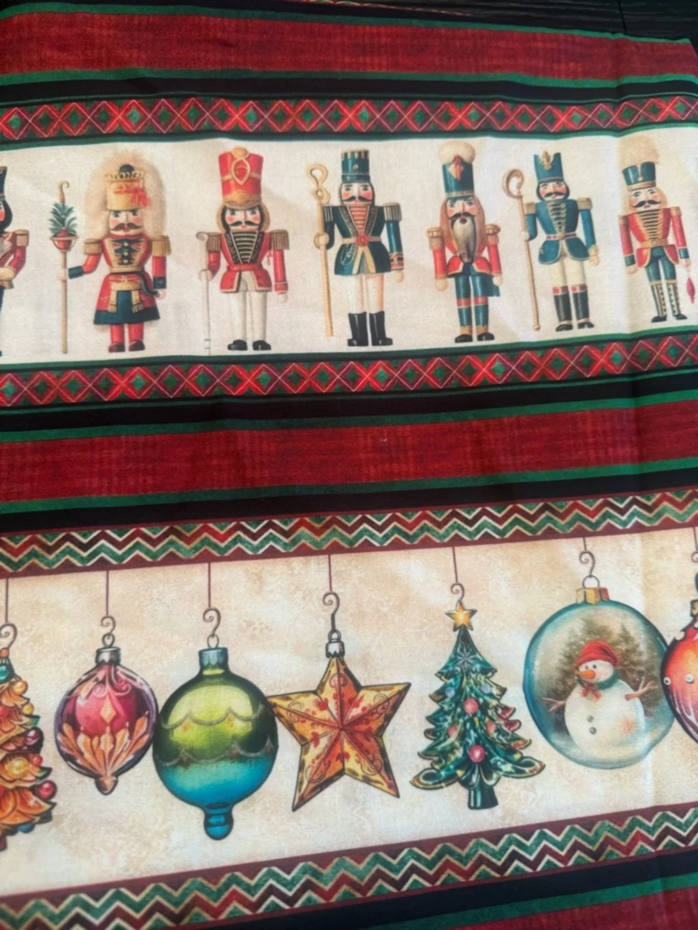 Christmas Holiday Fabric Crafting DIY Nutcrackers Ornaments Vintage Look Fabric